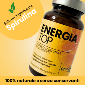 energia top integratore 100% naturale con spirulina